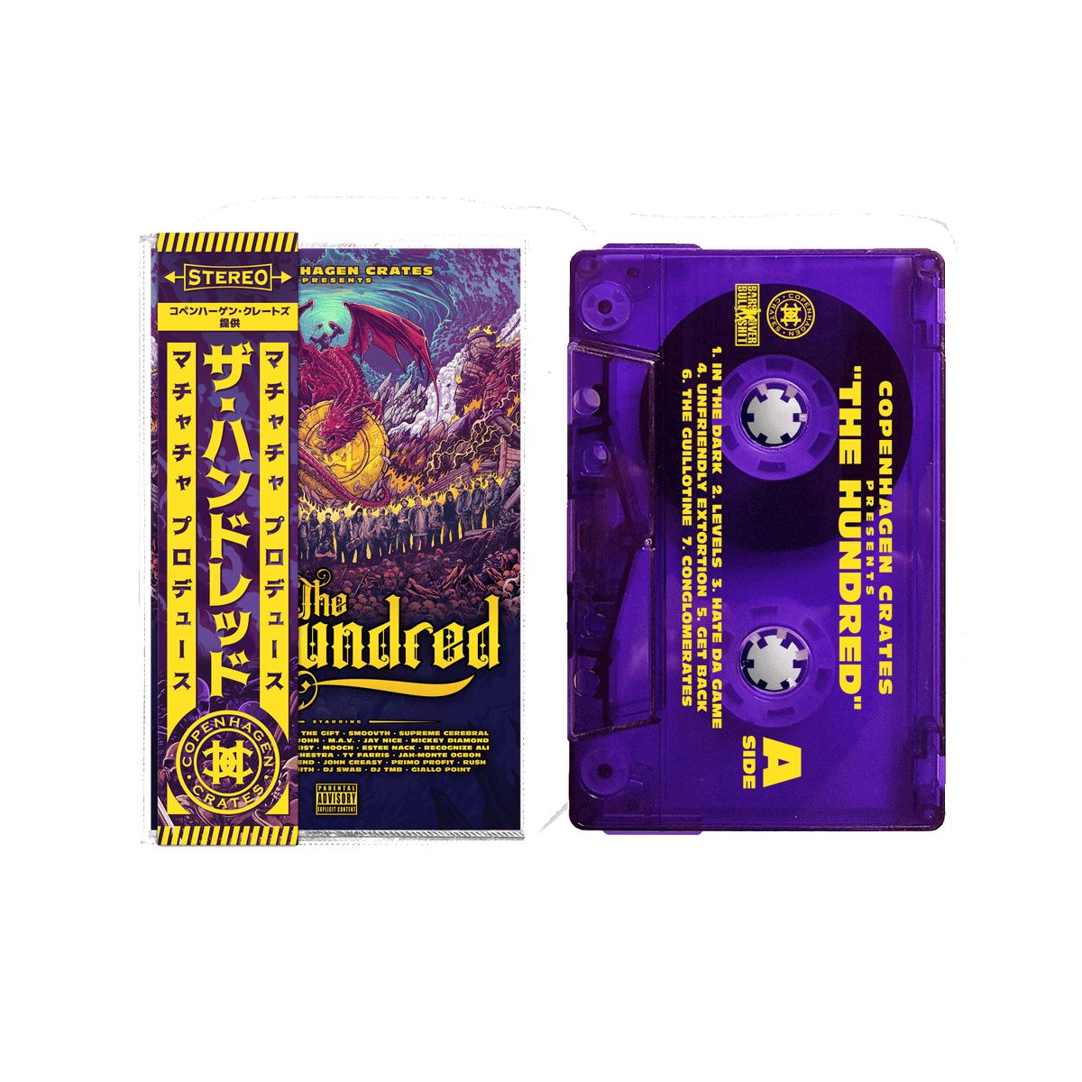 The Hundred Cassette (Copenhagen Crates x BarsOverBs Merch Collab)