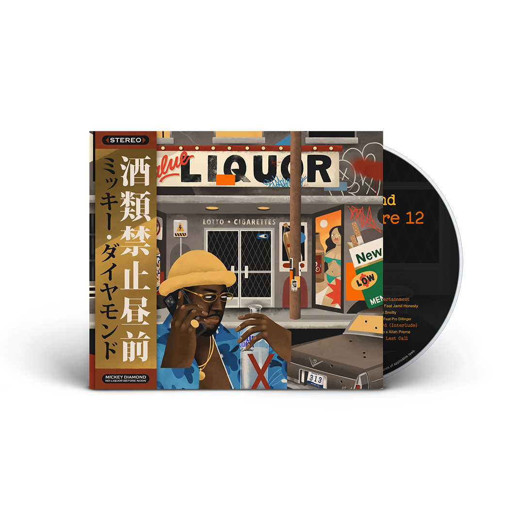 Mickey Diamond - No Liquor Before 12 (Digipak CD With Obi Strip & 8 Page Booklet) + Crown Royal Bag