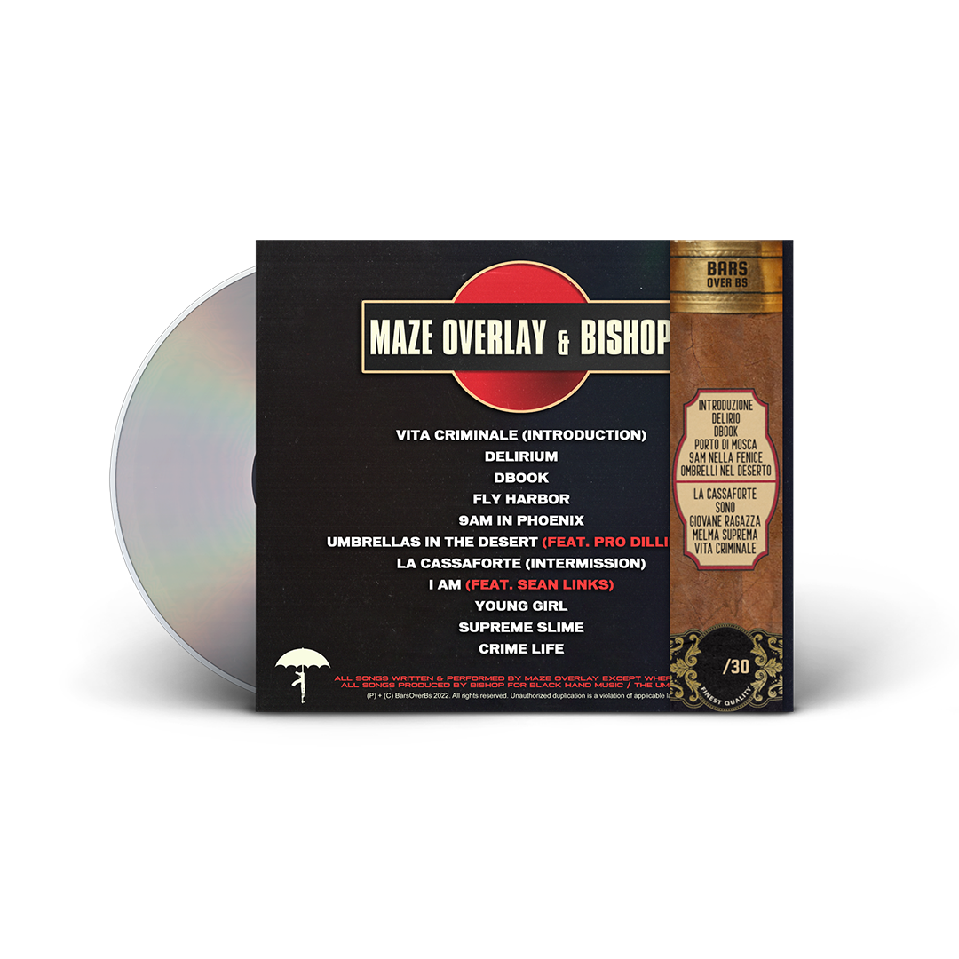 Maze Overlay - Vita Crimnale CD With Cigar Obi Strip