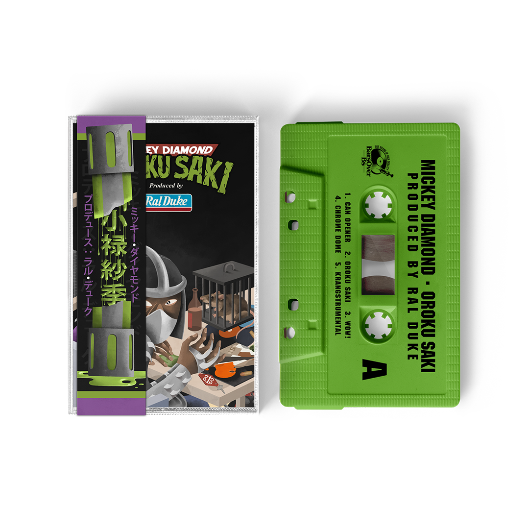 Mickey Diamond x Ral Duke - Oroku Saki Cassette Tape + Obi Strip (Green Ooze Edition)