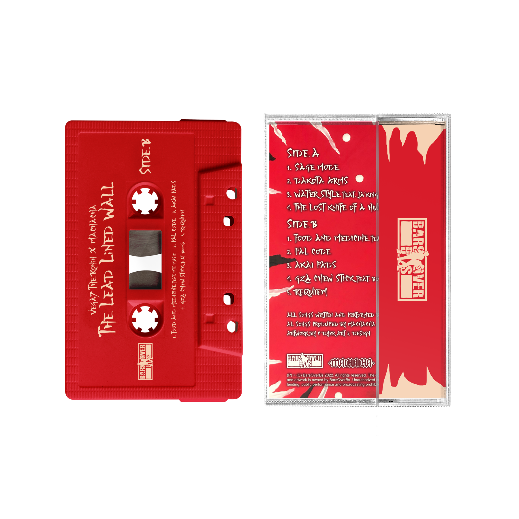 Vega7 The Ronin x Machacha - The Lead Lined Wall (Cassette Tapes)