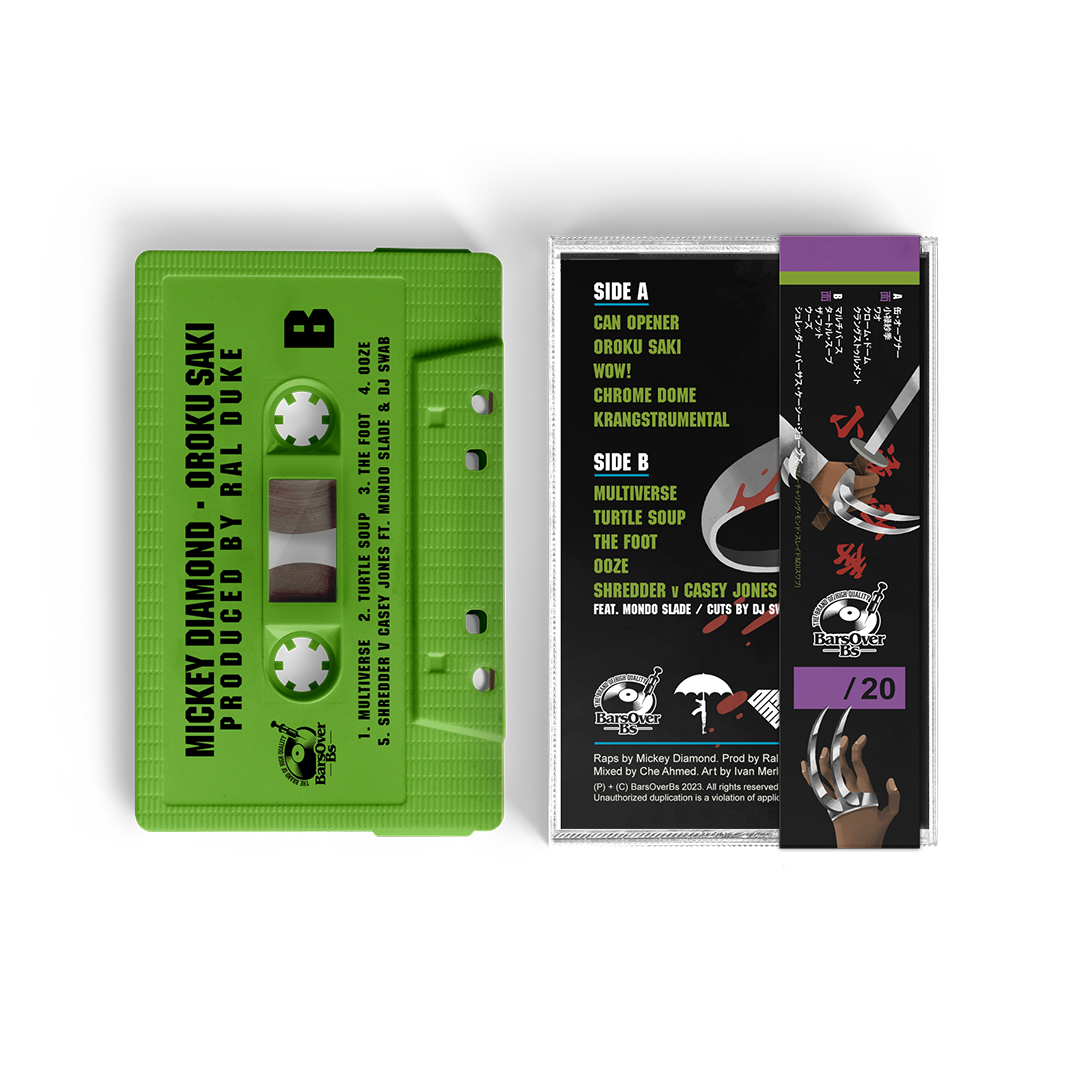 Mickey Diamond x Ral Duke - Oroku Saki Cassette Tape + Obi Strip (Green Ooze Edition)