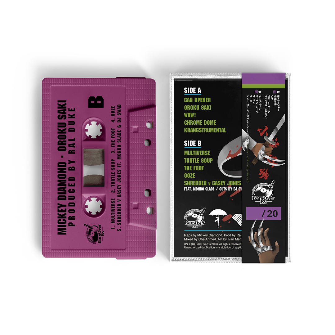 Mickey Diamond x Ral Duke - Oroku Saki Cassette Tape + Obi Strip (Donatello Edition)