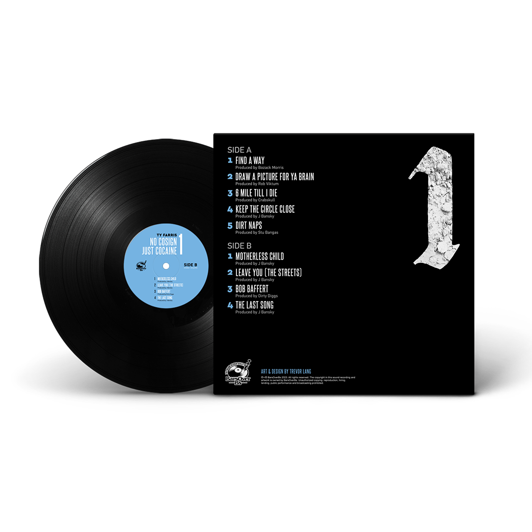 Ty Farris - No Cosign Just Cocaine 1 Repress (Cocaine Skull)(Black Vinyl 180g)